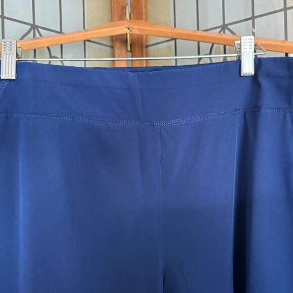 Chico's Zenergy Capri Workout Athleisure Pull On Pants Royal Blue Size 16 - Picture 6 of 11